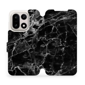 Flipové pouzdro Mobiwear - OnePlus 15 - V056P Černý mramor