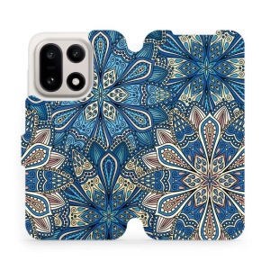 Flipové pouzdro Mobiwear - OnePlus 15 - V108P Modré mandala květy