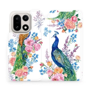 Flipové pouzdro Mobiwear - OnePlus 15 - MX08S Pávi