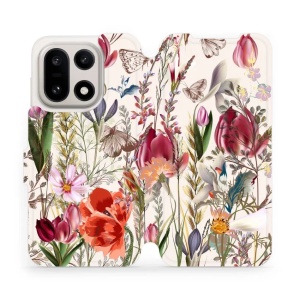 Flipové pouzdro Mobiwear - OnePlus 15 - MP01S Rozkvetlá louka