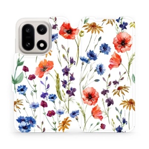 Flipové pouzdro Mobiwear - OnePlus 15 - MP04S Luční kvítí