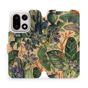 Flipové pouzdro Mobiwear - OnePlus 15 - VP05S Sukulenty