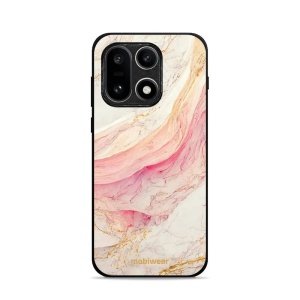 Lesklý kryt Mobiwear Glossy - OnePlus 15 - G027G - Růžový a zlatavý mramor