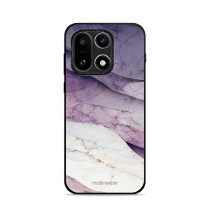 Lesklý kryt Mobiwear Glossy - OnePlus 15 - G028G - Bílý a fialový mramor
