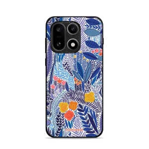 Lesklý kryt Mobiwear Glossy - OnePlus 15 - G037G - Modrá květena