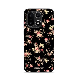 Lesklý kryt Mobiwear Glossy - OnePlus 15 - G039G - Květy na černé