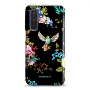 Odolný obal Mobiwear Elite Pro - Samsung Galaxy A17 / A17 5G - ED09E Ptáček a květy