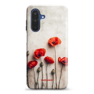 Odolný obal Mobiwear Elite Pro - Samsung Galaxy A17 / A17 5G - EP42E Vlčí máky