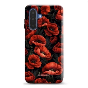 Odolný obal Mobiwear Elite Pro - Samsung Galaxy A17 / A17 5G - EP45E Temné červené květy