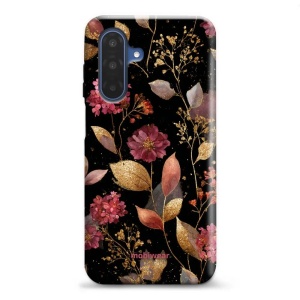 Odolný obal Mobiwear Elite Pro - Samsung Galaxy A17 / A17 5G - E171E Zlatavé lístky a květy