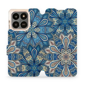 Flipové pouzdro Mobiwear - Honor X7d / Honor 400 Smart - V108P Modré mandala květy