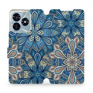 Flipové pouzdro Mobiwear - Honor X5c Plus - V108P Modré mandala květy
