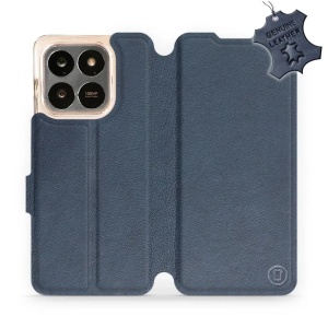 Kožené flip pouzdro Mobiwear - Honor X7d / Honor 400 Smart - Modré