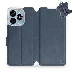 Kožené flip pouzdro Mobiwear - Honor X5c Plus - Modré