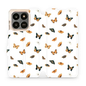 Flipové pouzdro Mobiwear - Honor X7d / Honor 400 Smart - VP77S Oranžoví motýlci