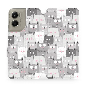 Flipové pouzdro Mobiwear - Motorola Moto G06 Power - M099P Kočičky