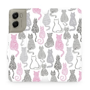 Flipové pouzdro Mobiwear - Motorola Moto G06 Power - MX01S Kočičí zádíčka