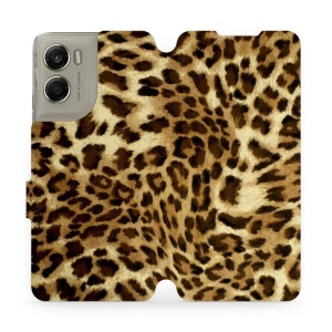 Flipové pouzdro Mobiwear - Motorola Moto G06 Power - VA33P Leopardí vzor