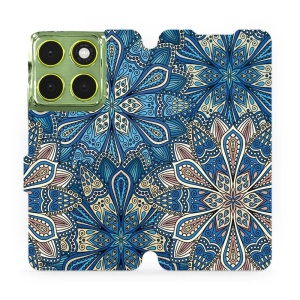 Flipové pouzdro Mobiwear - Motorola Edge 70 - V108P Modré mandala květy