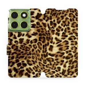 Flipové pouzdro Mobiwear - Motorola Edge 70 - VA33P Leopardí vzor
