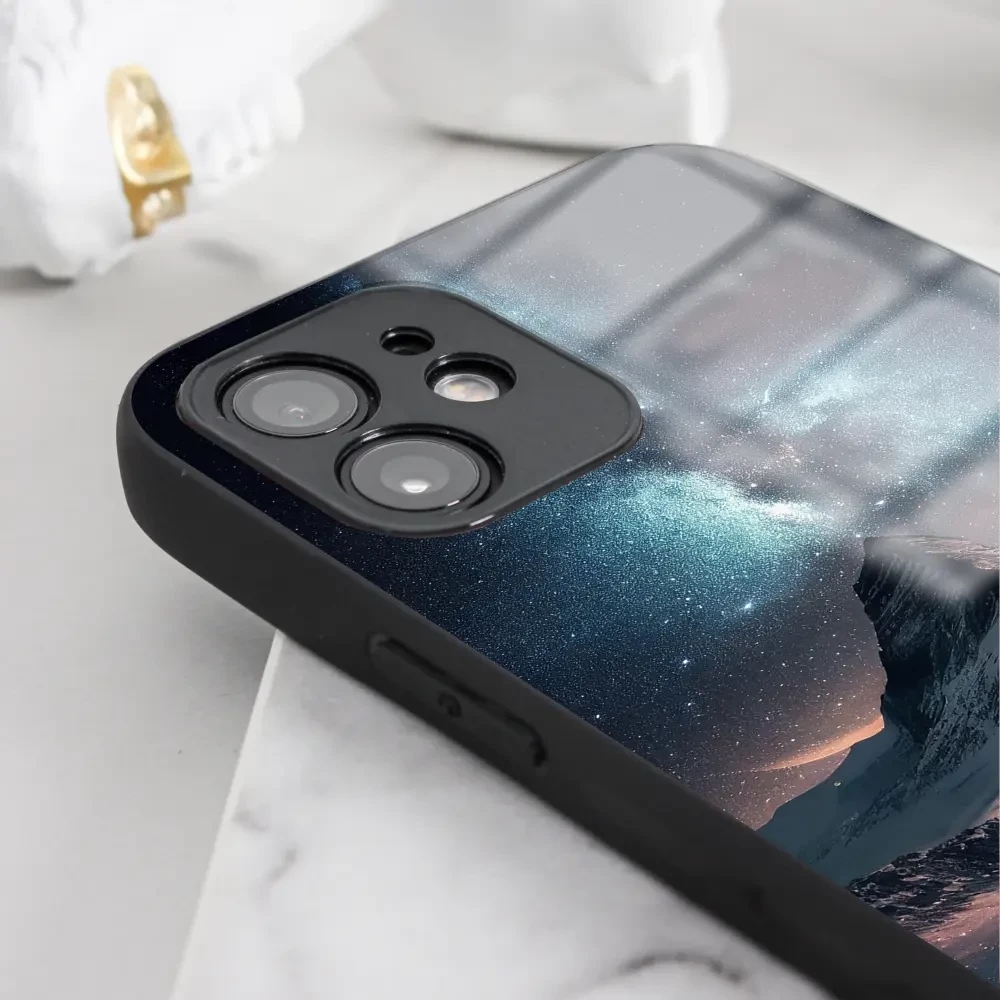Lesklý kryt Mobiwear Glossy - Xiaomi Poco M5s - G006G Hora s hvězdnou oblohou