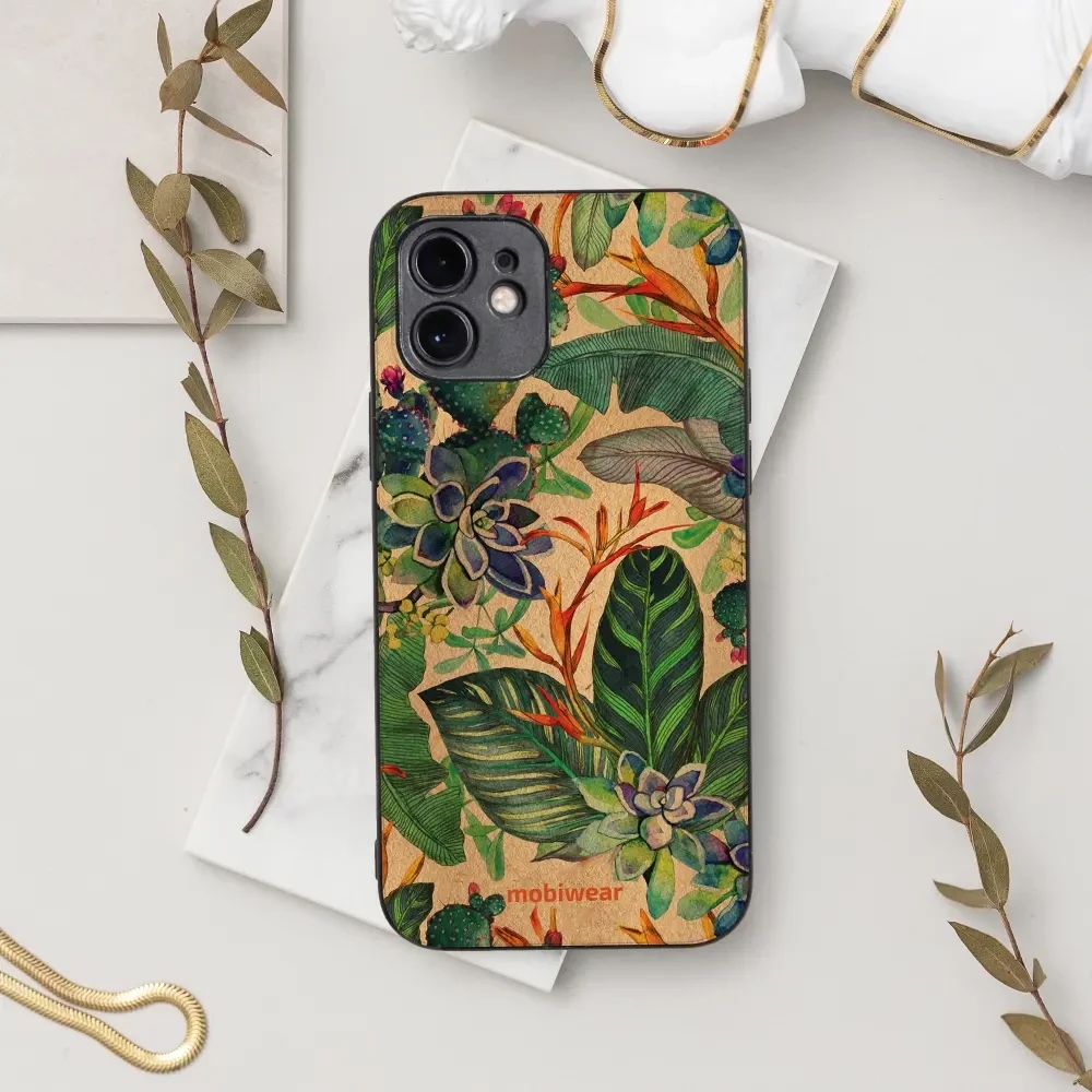 Lesklý kryt Mobiwear Glossy - Xiaomi Redmi 12C - G036G - Sukulenty