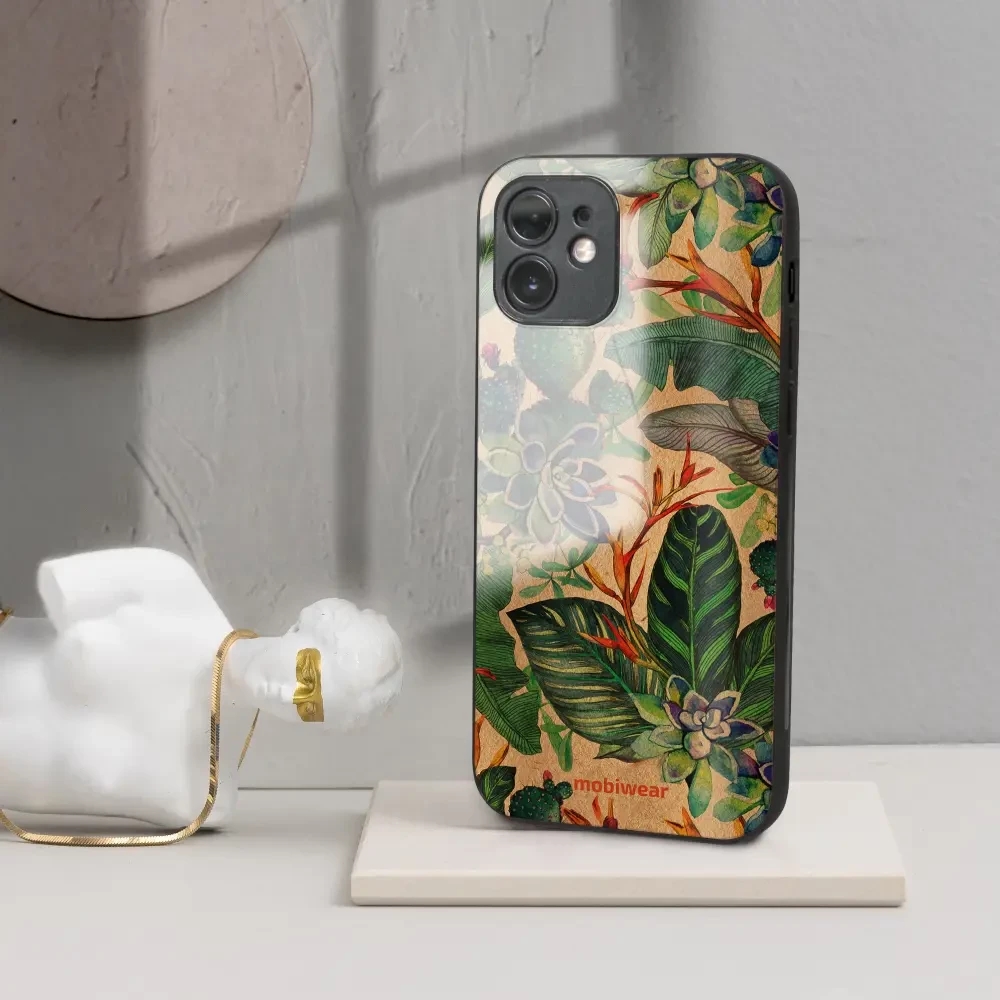 Lesklý kryt Mobiwear Glossy - Xiaomi Redmi 12C - G036G - Sukulenty