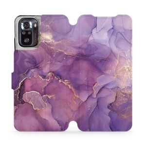 Flipové pouzdro Mobiwear - Xiaomi Poco M5s - VP20S Fialový mramor