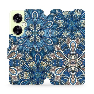 Flipové pouzdro Mobiwear - OnePlus Nord CE 3 Lite 5G - V108P Modré mandala květy - VÝPRODEJ