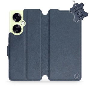Kožené flip pouzdro Mobiwear - OnePlus Nord CE 3 Lite 5G - Modré