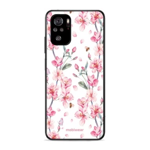 Lesklý kryt Mobiwear Glossy - Xiaomi Poco M5s - G033G - Růžové květy