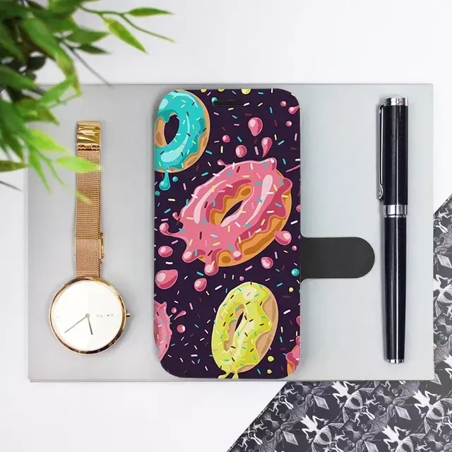 Flipové pouzdro Mobiwear - Xiaomi Redmi 12 - VP19S Donutky