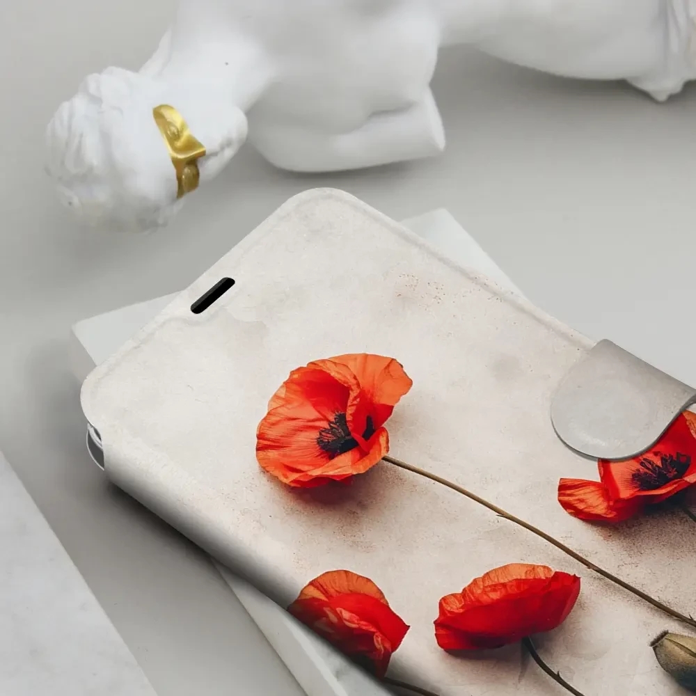 Flipové pouzdro Mobiwear - Xiaomi Redmi 12 - VP42S Vlčí máky