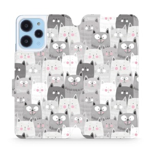 Flipové pouzdro Mobiwear - Xiaomi Redmi 12 - M099P Kočičky