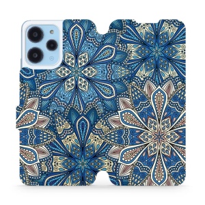 Flipové pouzdro Mobiwear - Xiaomi Redmi 12 - V108P Modré mandala květy
