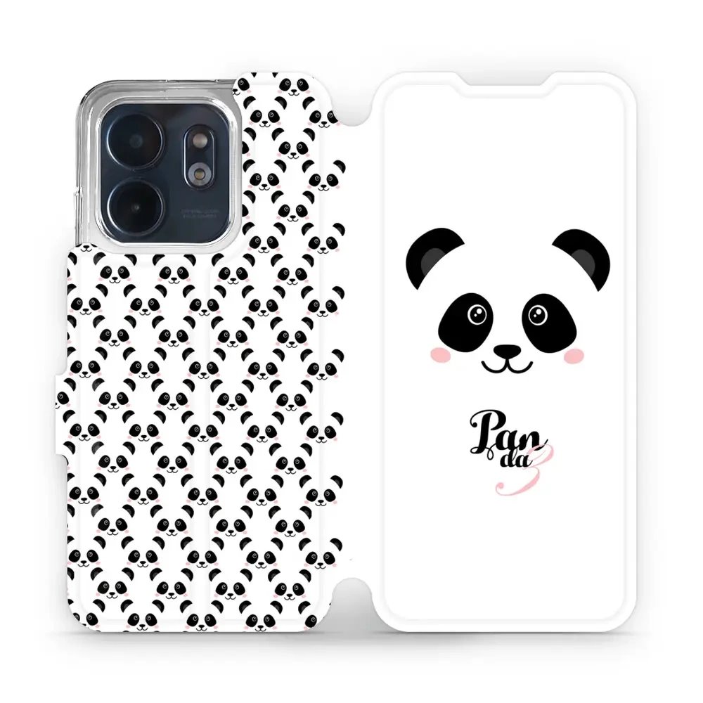 Flipové pouzdro Mobiwear - Infinix Smart 9 - M030P Panda Amálka