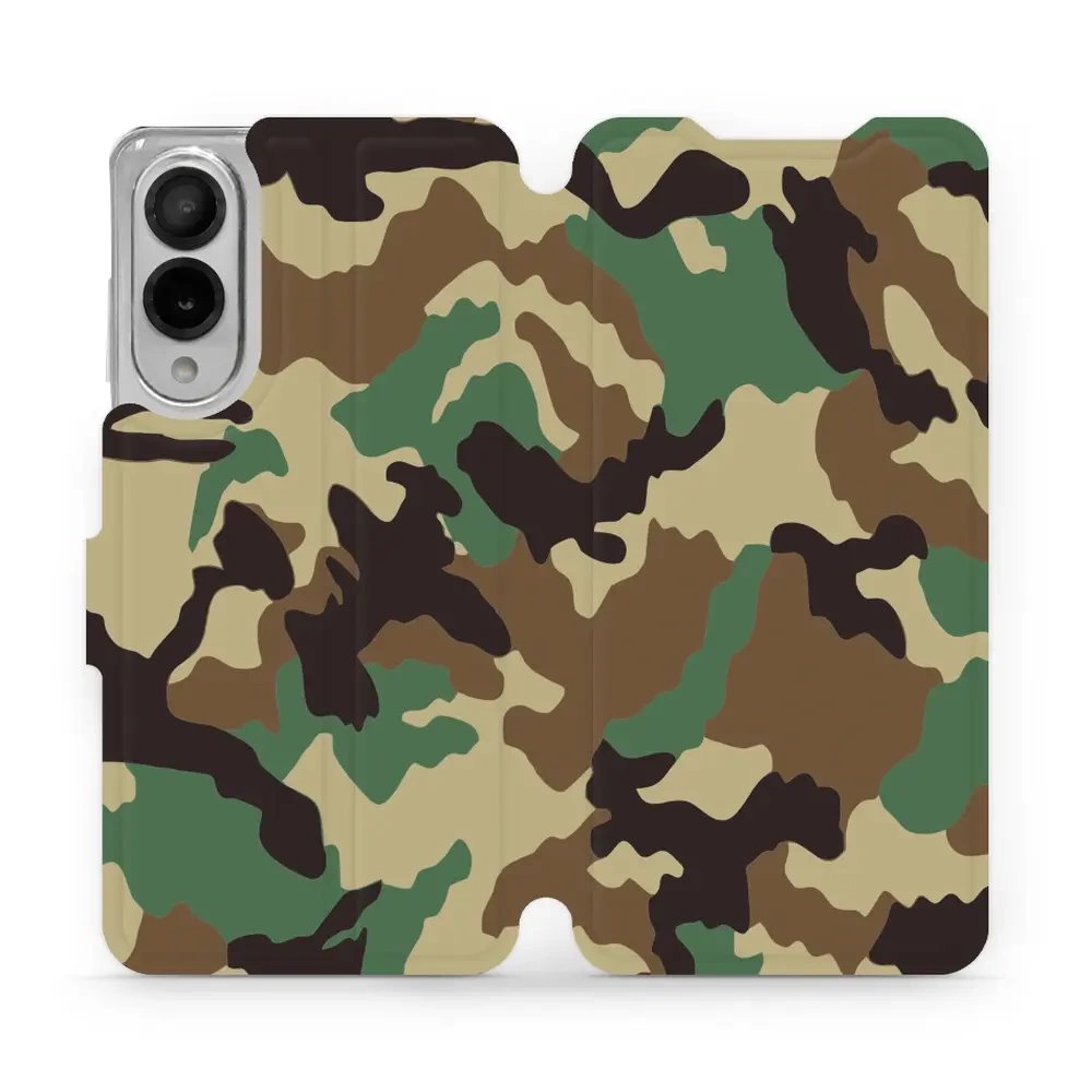 Flipové pouzdro Mobiwear - Samsung Galaxy S25 Edge - V111P Maskáče