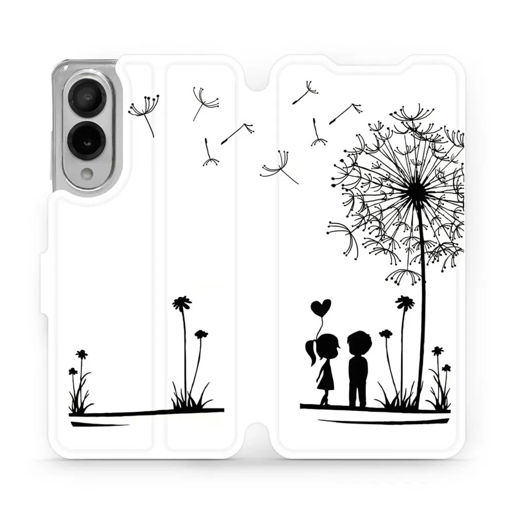 Flipové pouzdro Mobiwear - Samsung Galaxy S25 Edge - MH16P Dvojice s pampeliškou