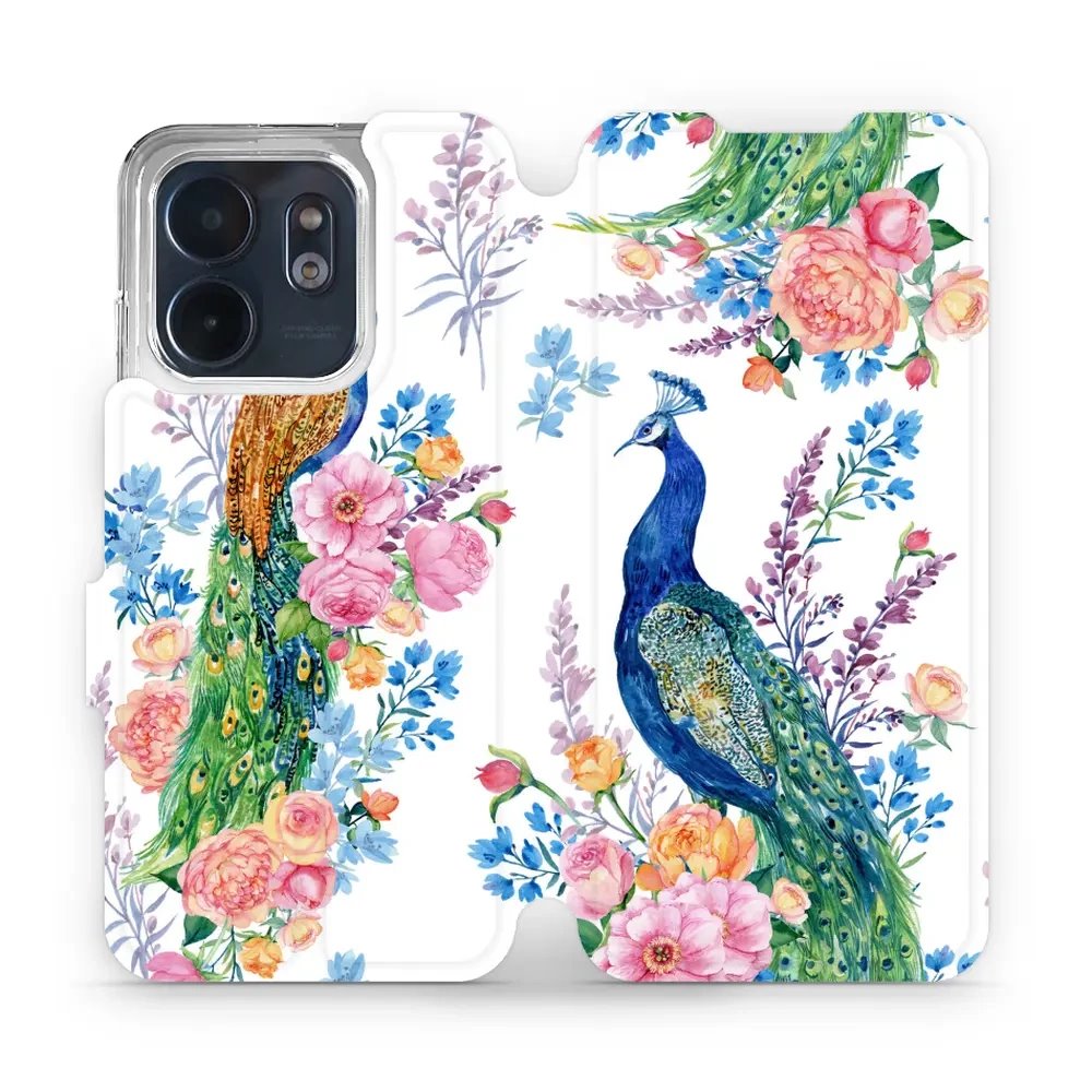 Flipové pouzdro Mobiwear - Infinix Smart 9 - MX08S Pávi