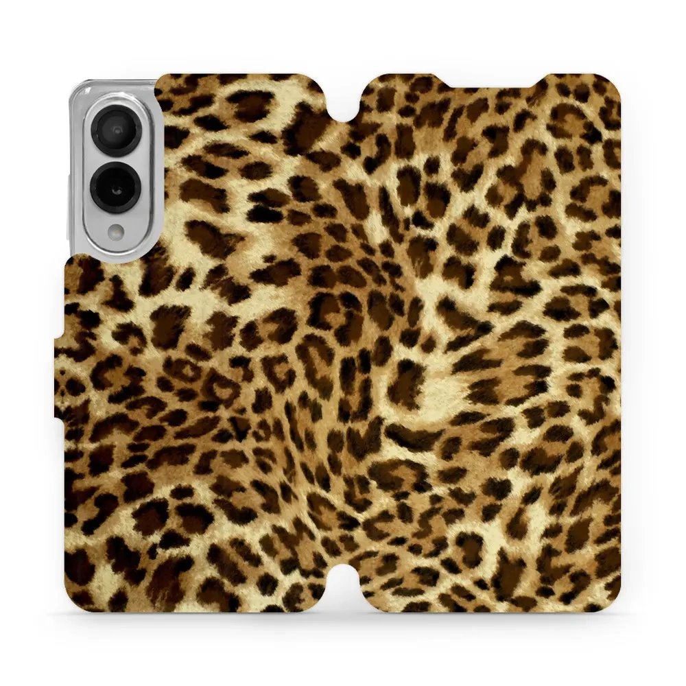 Flipové pouzdro Mobiwear - Samsung Galaxy S25 Edge - VA33P Leopardí vzor