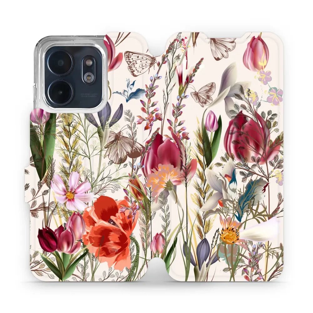 Flipové pouzdro Mobiwear - Infinix Smart 9 - MP01S Rozkvetlá louka