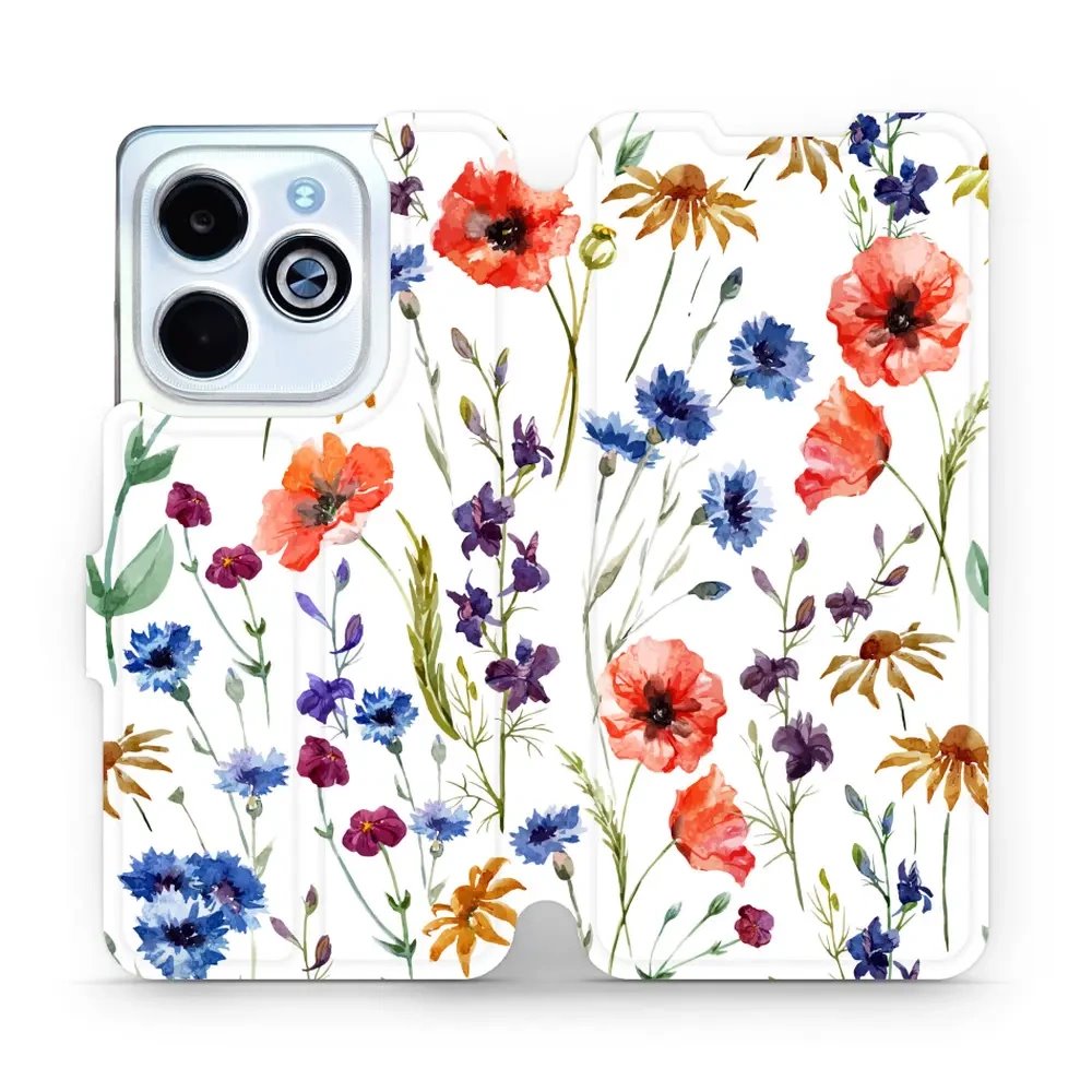 Flipové pouzdro Mobiwear - Infinix Smart 8 - MP04S Luční kvítí