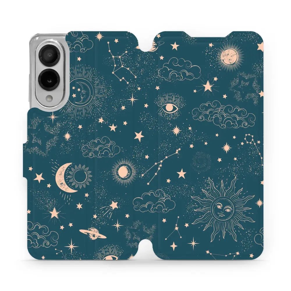 Flipové pouzdro Mobiwear - Samsung Galaxy S25 Edge - VP14S Magický vesmír