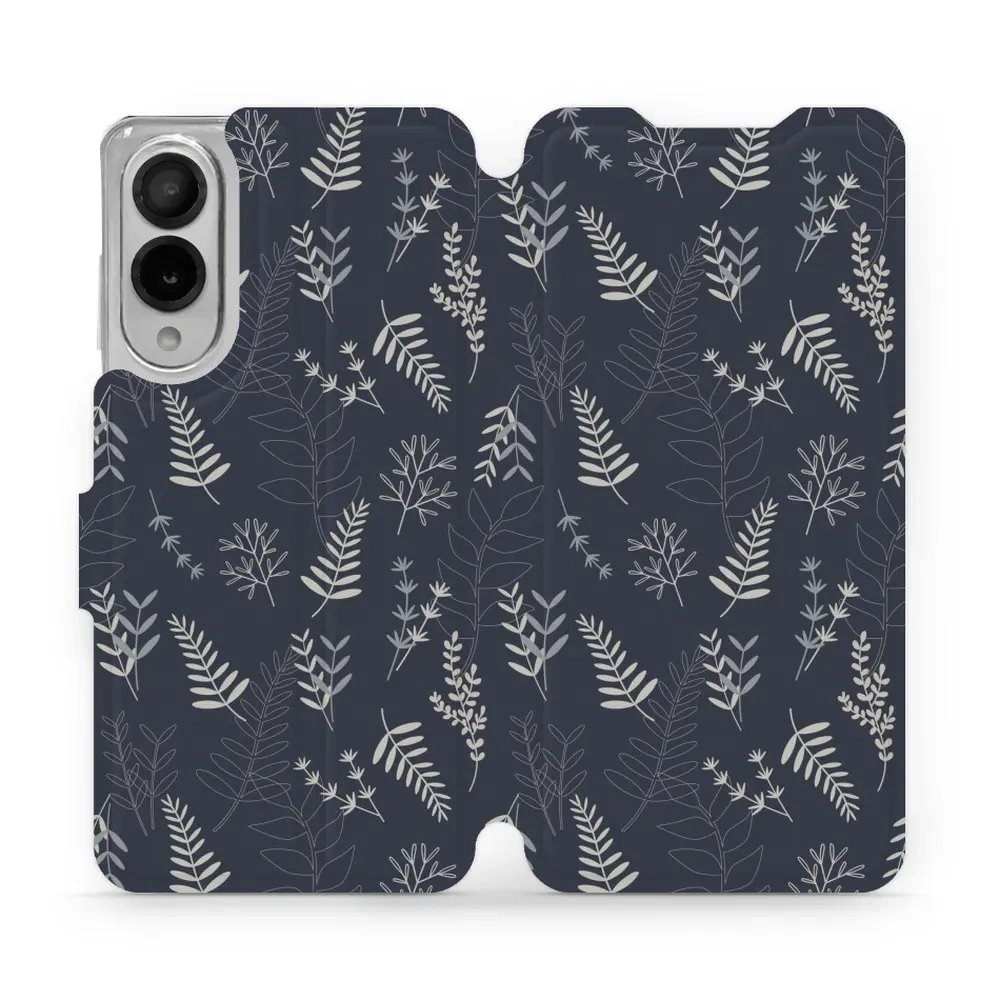 Flipové pouzdro Mobiwear - Samsung Galaxy S25 Edge - VP15S Kapradiny