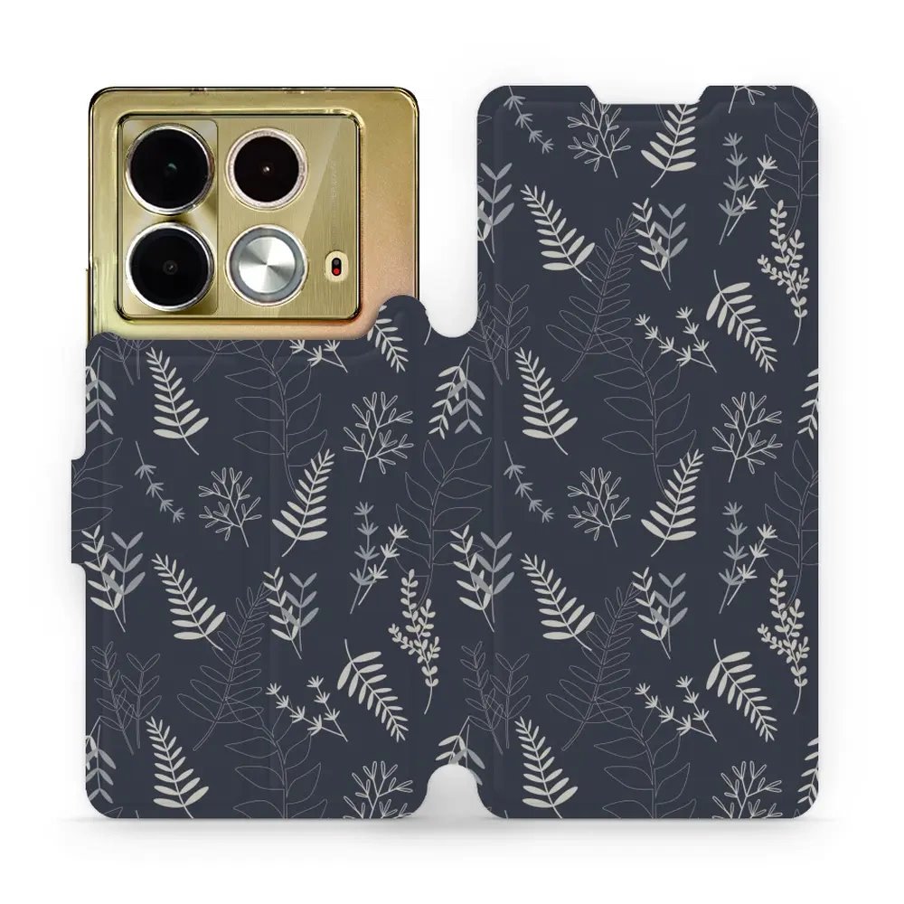 Flipové pouzdro Mobiwear - Infinix Note 40 - VP15S Kapradiny