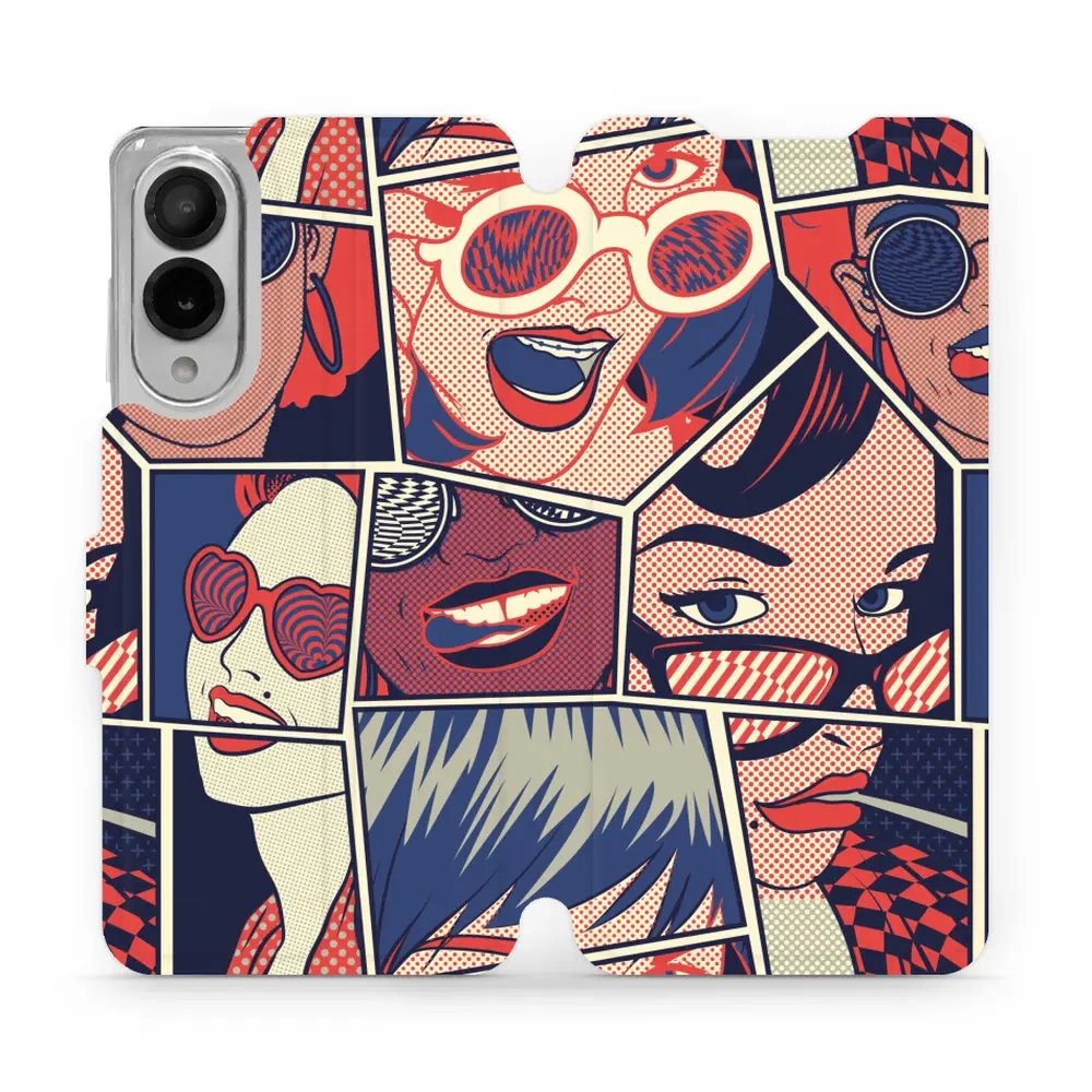 Flipové pouzdro Mobiwear - Samsung Galaxy S25 Edge - VP18P Komiks