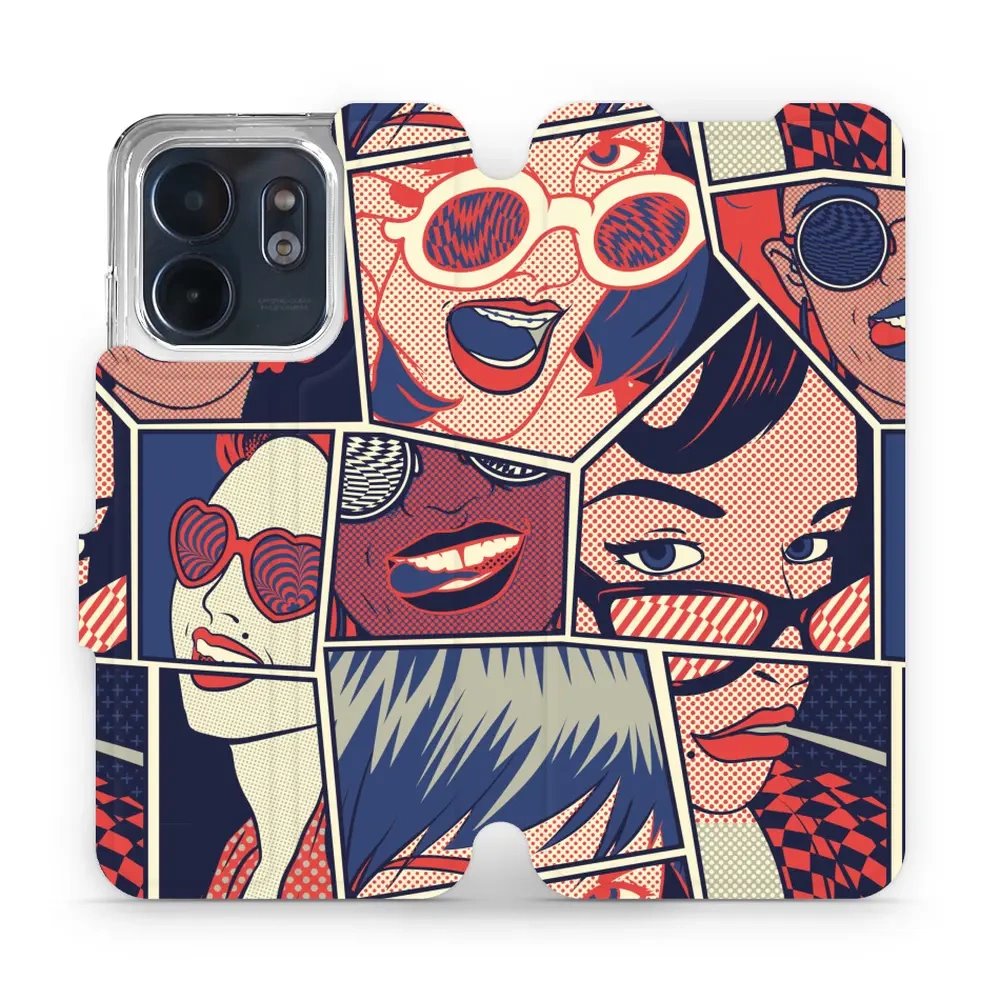Flipové pouzdro Mobiwear - Infinix Smart 9 - VP18P Komiks