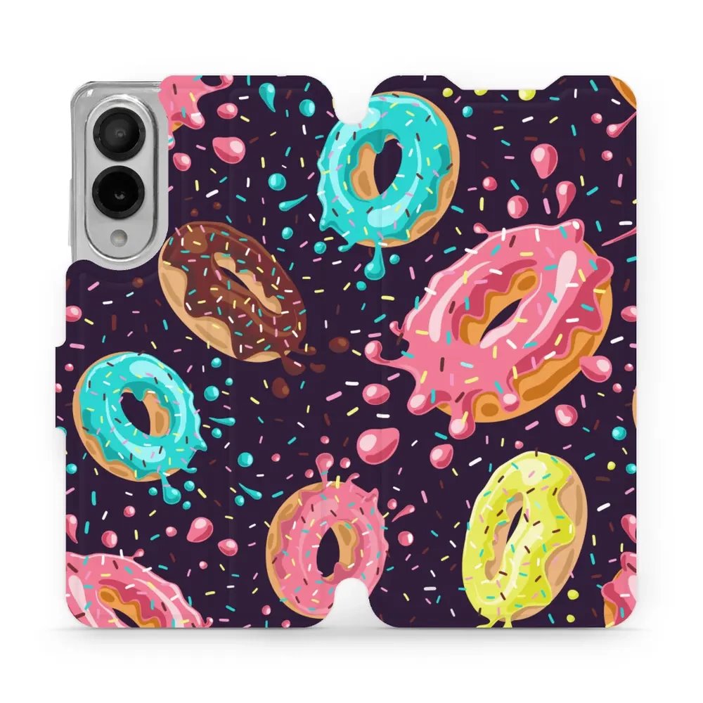 Flipové pouzdro Mobiwear - Samsung Galaxy S25 Edge - VP19S Donutky