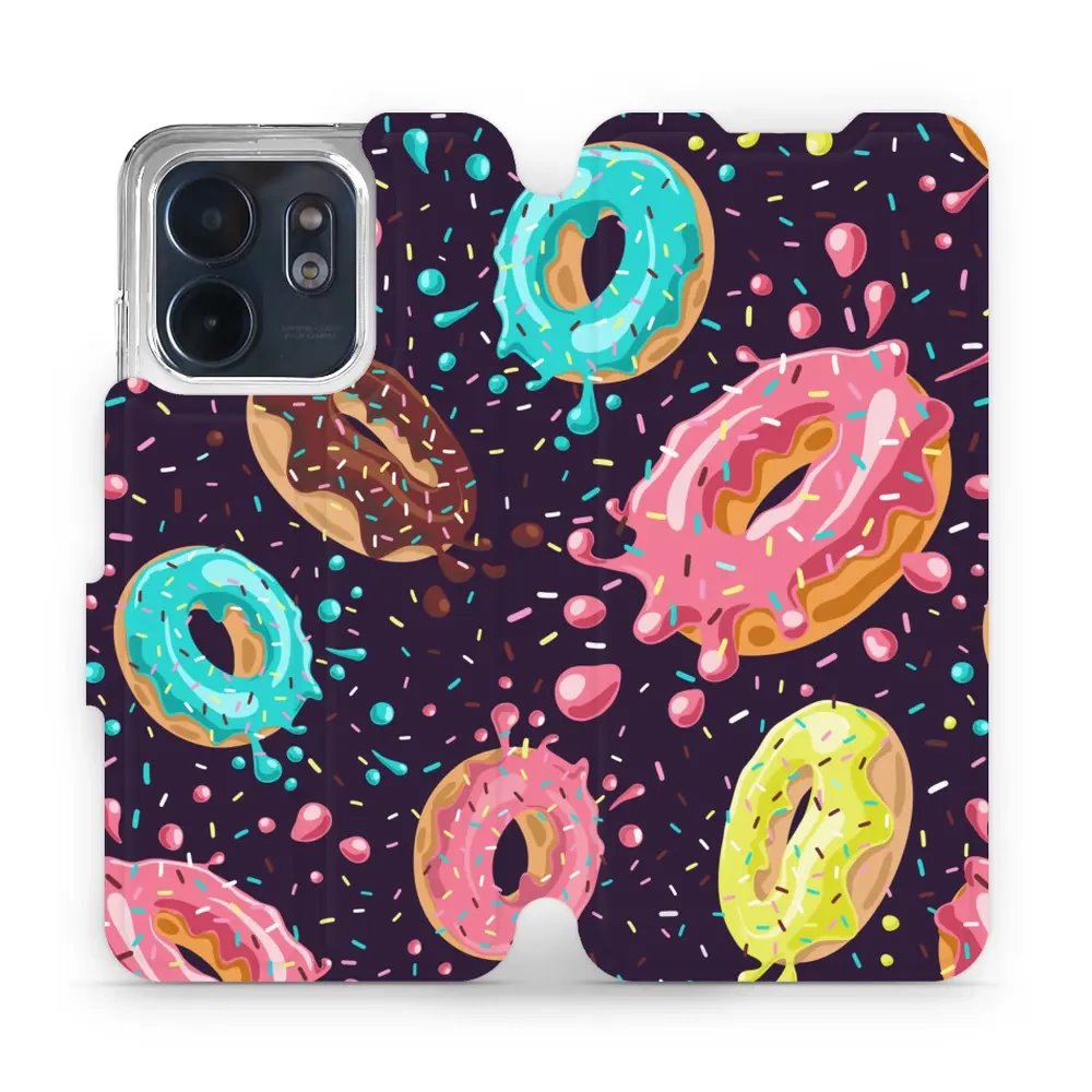 Flipové pouzdro Mobiwear - Infinix Smart 9 - VP19S Donutky