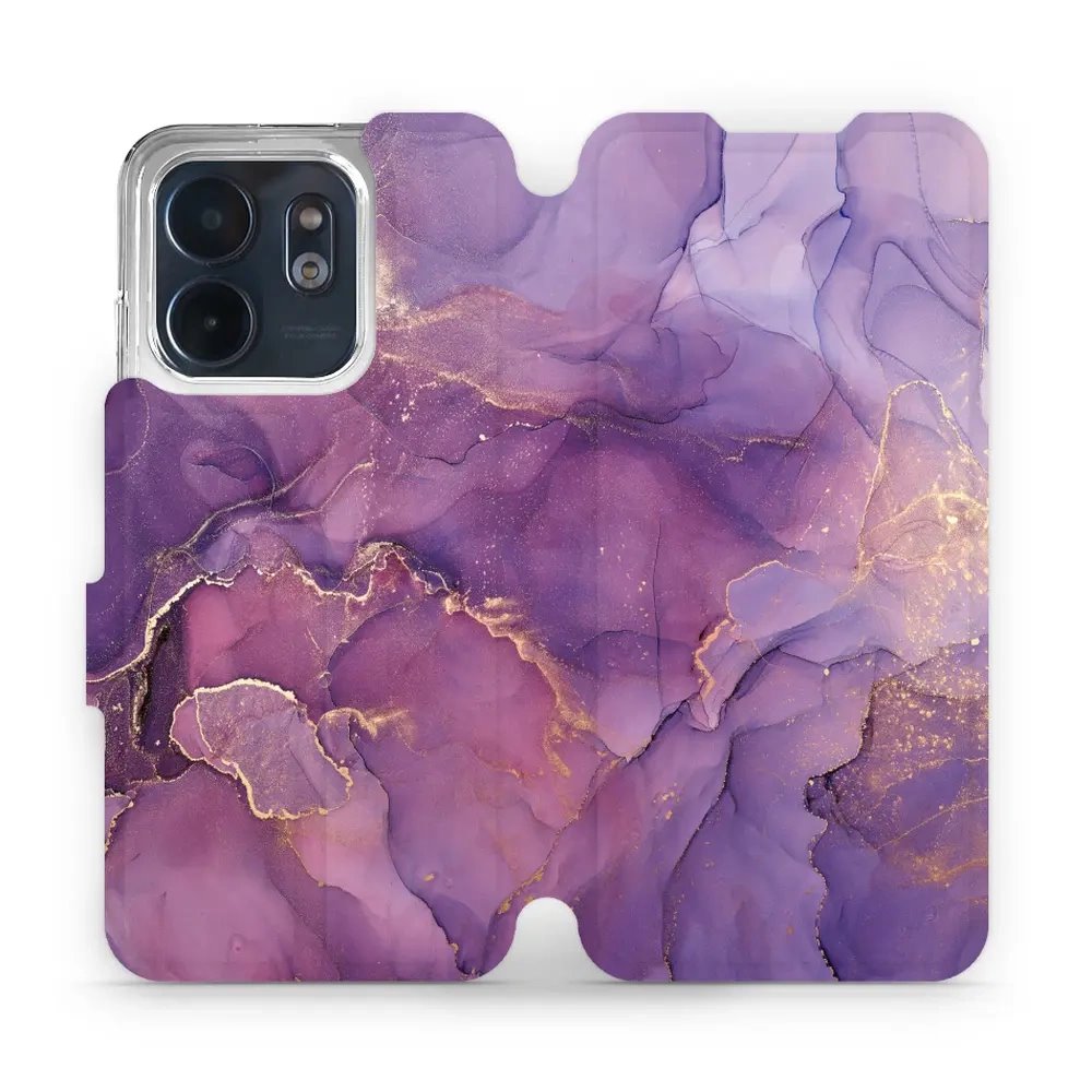Flipové pouzdro Mobiwear - Infinix Smart 9 - VP20S Fialový mramor